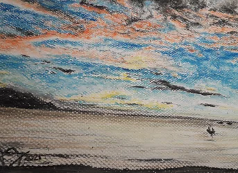 Coucher de soleil à Playa Medina