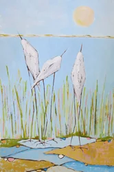 Oiseaux des marais sereins