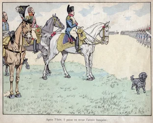 Après Tilsit - Napoléon passe en revue l