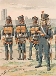 Troupes françaises à toutes les époques : artillerie à pied (1812)