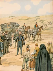 Histoire de la Belgique : Léopold Ier, prince de Saxe-Cobourg-Gotha, accueilli à La Panne par les autorités belges le 17 juillet