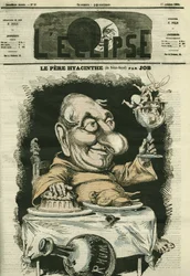 Louis Hyacinthe Duflost dit Hyacinthe (1814-1887), acteur français. Couverture dans "L