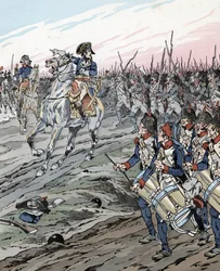 Napoléon Bonaparte pendant la bataille de Marengo (1800)