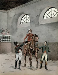 Napoléon Ier Bonaparte (1769-1821) assistait aux leçons d