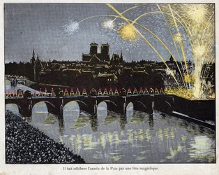 Fête de la Paix le 18 brumaire an X (9/11/1801) - Napoléon organise une fête magnifique pour célébrer l